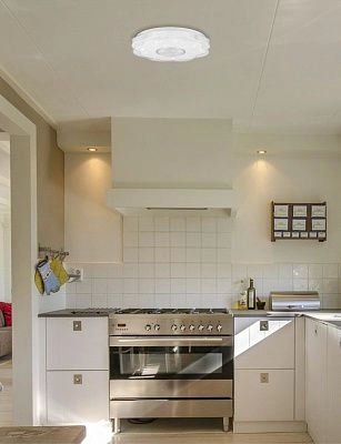 Светильник LED настенно-потолочный "АЗАЛИЯ" 60Вт НББД-RC-Р-1 (390*90мм, основание 350мм) с ИК ДУ TANGO РОССИЯ ЦВЕТНАЯ УПАКОВКА