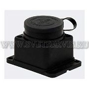 Розетка н/у с загл. каучук 2Р+Е 16А IP44 Универсал