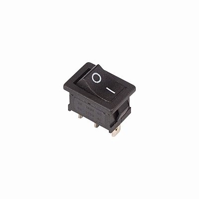 Выключатель клавишный 250V ON-ON Mini, 6А (3с) черный (RWB-202, SC-768) REXANT