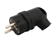 Вилка угловая каучук с ушком 2Р+Е 16А 250В IP44 VKL electric (1/20/200)