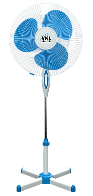 Вентилятор напольный VGF-01 Blue, 40 Вт, 3 режима, 90º поворот, синий VKL electric (1)
