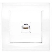 Розетка комп 1А, RJ45 белый  (7947601) Бриллиант