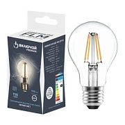 Лампа светодиодная 11W E27 А60 FLM 4000K 220V филамент прозрачный ( PREMIUM FLM-A60-11W-E27-W) Включай