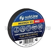 Изолента 0,15*15 мм 10м черный Safeline