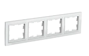 Рамка 4-мест. бел. BRITE (РУ-4-БрБ) ИЭК