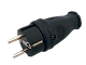 Вилка электрическая прямая каучук 2P+E 16А 250В IP44 VKL electric