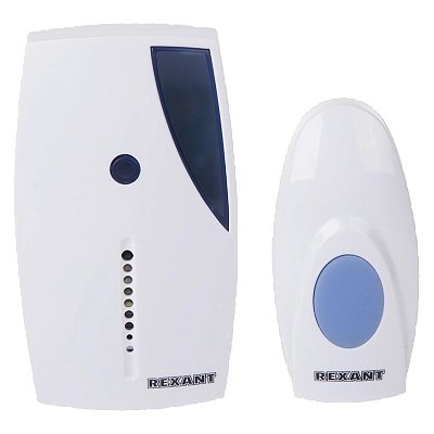 Беспроводной звонок RX-3, 36 мелодий, светод.инд., кнопка IP44 (А23 в компл.) REXANT