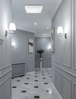 Светильник LED настенно-потолочный "ЗВЕЗДНОЕ НЕБО" 30Вт НБП-Р-2 6500К КВАДРАТ (370*370*78мм, основание 350мм) TANGO РОССИЯ ЦВЕТНАЯ УПАКОВКА