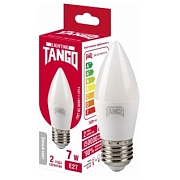 Лампа светодиодная 7W E27 свеча 4000K 220V (TANGO LED C37-7W-E27-W) TANGO РОССИЯ