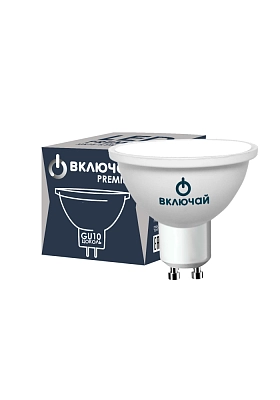 Лампа светодиодная 7,5W GU10  6500K 220V (LED PREMIUM MR16-7.5W-GU10-WW) Включай