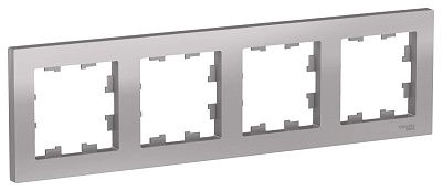 Рамка 4-я универсал. алюминий ATLAS