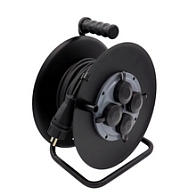 Катушка пластиковая на металлической стойке 4-х местн. с/з 250мм УХз-16-4-хх-К с крышками БелСвет