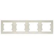 Рамка 4-х местная гор. слон. кость (7948721) Бриллиант