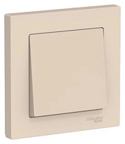 Выключатель 1кл. бежевый СП, 10А (в сборе) ATLAS