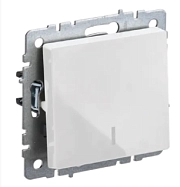 Выключатель 1-кл. с подсв. бел. BRITE СП, 10А (ВС10-1-1-БрБ) (механизм) ИЭК