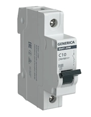 Автоматический выключатель ВА47-29М 1Р 10А 4,5кА х-ка С GENERICA (ИЭК)
