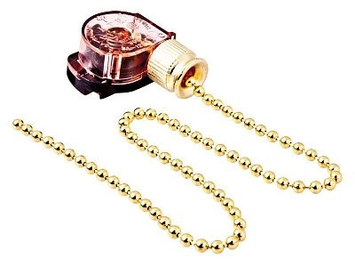 Выключатель для бра (дергалка) gold REXANT