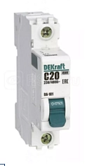 Автоматический выключатель ВА-101 1Р 20А 4.5кА х-ка С DEKraft