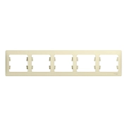 Рамка 5-я горизонтальная бежевый GLOSSA