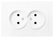 Розетка 2-ая б/з бел. TANGO HOUSE СП 10А, 250В (5/10/200)