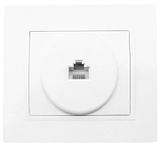 Розетка комп. бел. RJ 45 TANGO HOUSE СП 100Мбит/с (1/10/200)