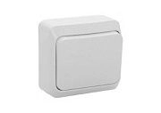 Выключатель 1кл. проходной белый ОП 10А, 220В Этюд (ВА 10-004В)