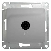 Розетка TV конц. алюминий СП, 16А 1DB (механизм) GLOSSA