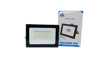 Прожектор LED  50W VLF8-50-6500-B 6500К 6000Лм 220V IP65 черный (148*114*29) VKL electric