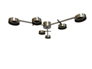 Люстра TNG-6GX53-N-1 "НОРДИС", цвет никель TANGO (1/5)