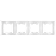 Рамка 4-х местная гор. белый (7947502) Бриллиант