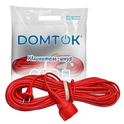 Удлинитель-шнур 20М 10А, 2200вт (ПВС 2*1) "DOMTOK"