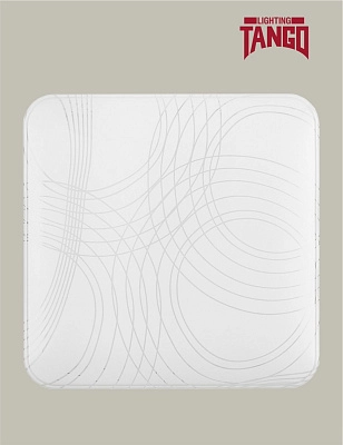 Светильник LED настенно-потолочный "АВРОРА" 24Вт НБП-Р-2 6500К КВАДРАТ (320*320*73мм,основание 300мм) TANGO РОССИЯ ЦВЕТНАЯ УПАКОВКА