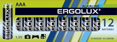 Батарейка LR03 / ААА ERGOLUX Alkaline BP12