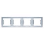 Рамка 4-х местная гор. серебро (7949759) Бриллиант