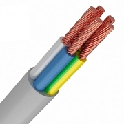 Провод ПВС 5*2,5 белый (100м) (ВЭКЗ) (г. Рыбинск) до 380В ГОСТ 7399-97