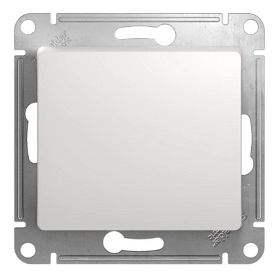 Выключатель 1кл. белый СП, 10А ( механизм) GLOSSA