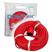 Удлинитель-шнур 50М 10А, 2200вт (ПВС 2*1) "DOMTOK"