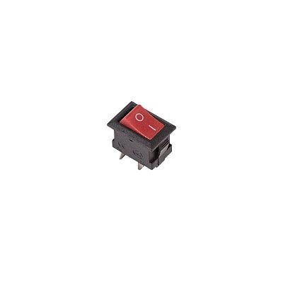 Выключатель клавишный 250V ON-OFF Micro, 3А (1*2с), красный, REXANT