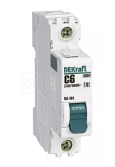 Автоматический выключатель ВА-101 1Р 6А 4.5кА х-ка С DEKraft