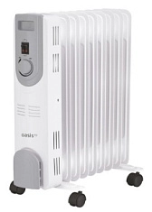 Электрорадиатор масляный "Oasis" OS-20 Oasis Pro, 9 секций, мощность 0,8-1,2-2,0 кВт, площадь обогрева до 20 м2