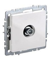 Розетка TV прох. бел. BRITE СП (РТВ10-0-БрБ) (механизм) ИЭК