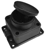 Розетка н/у с загл. каучук 2Р+Е 16А IP44 VKL electric (1/10/100)