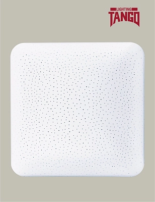 Светильник LED настенно-потолочный "ЗВЕЗДНОЕ НЕБО" 30Вт НБП-Р-2 6500К КВАДРАТ (370*370*78мм, основание 350мм) TANGO РОССИЯ ЦВЕТНАЯ УПАКОВКА