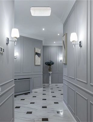 Светильник LED настенно-потолочный "АВРОРА" 30Вт НБП-Р-2 6500К КВАДРАТ (370*370*78мм, основание 350мм) TANGO РОССИЯ ЦВЕТНАЯ УПАКОВКА