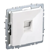 Розетка комп. бел. RJ45 кат.5E BRITE СП (РК10-БрБ) (механизм) ИЭК