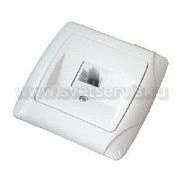 Розетка комп белый 1А, RJ45 (М0035) Маргарита