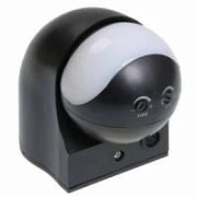 Датчик движения ДД 010 максимальная нагрузка 1100Вт, угол обзора 180°, дальность 10м, IP44, черный ИЭК