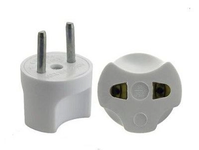 Переходник круглый 6А белый, Велконт