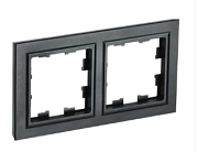 Рамка 2-мест. черн. BRITE (РУ-2-БрЧ) ИЭК