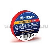 Изолента 0,15*15 мм 20м красный Safeline